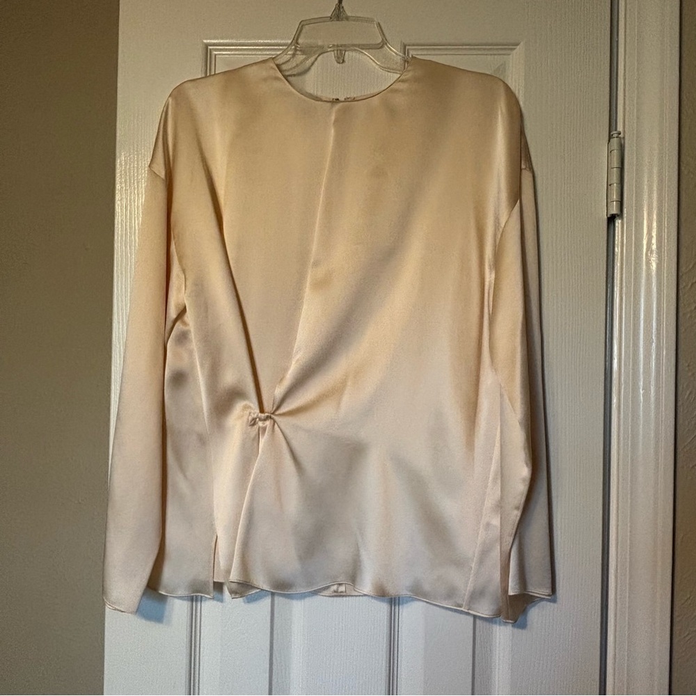 Vince Silk Cream Women's Blouse